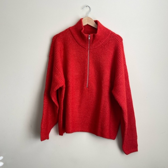 NWT Vince Camuto Half-Zip Pullover Ribbed Knit Sweater size XXL - Picture 3 of 8